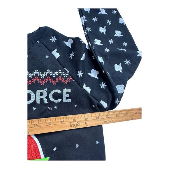 Star Wars women's size S‎ black Baby Yoda lighted holiday Christmas sweatshirt - Picture 10 of 13